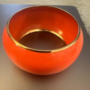 Elegant Orange and Gold Bracelet